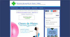 Desktop Screenshot of farmaciadeguardiajavea.com