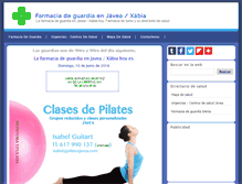 Tablet Screenshot of farmaciadeguardiajavea.com